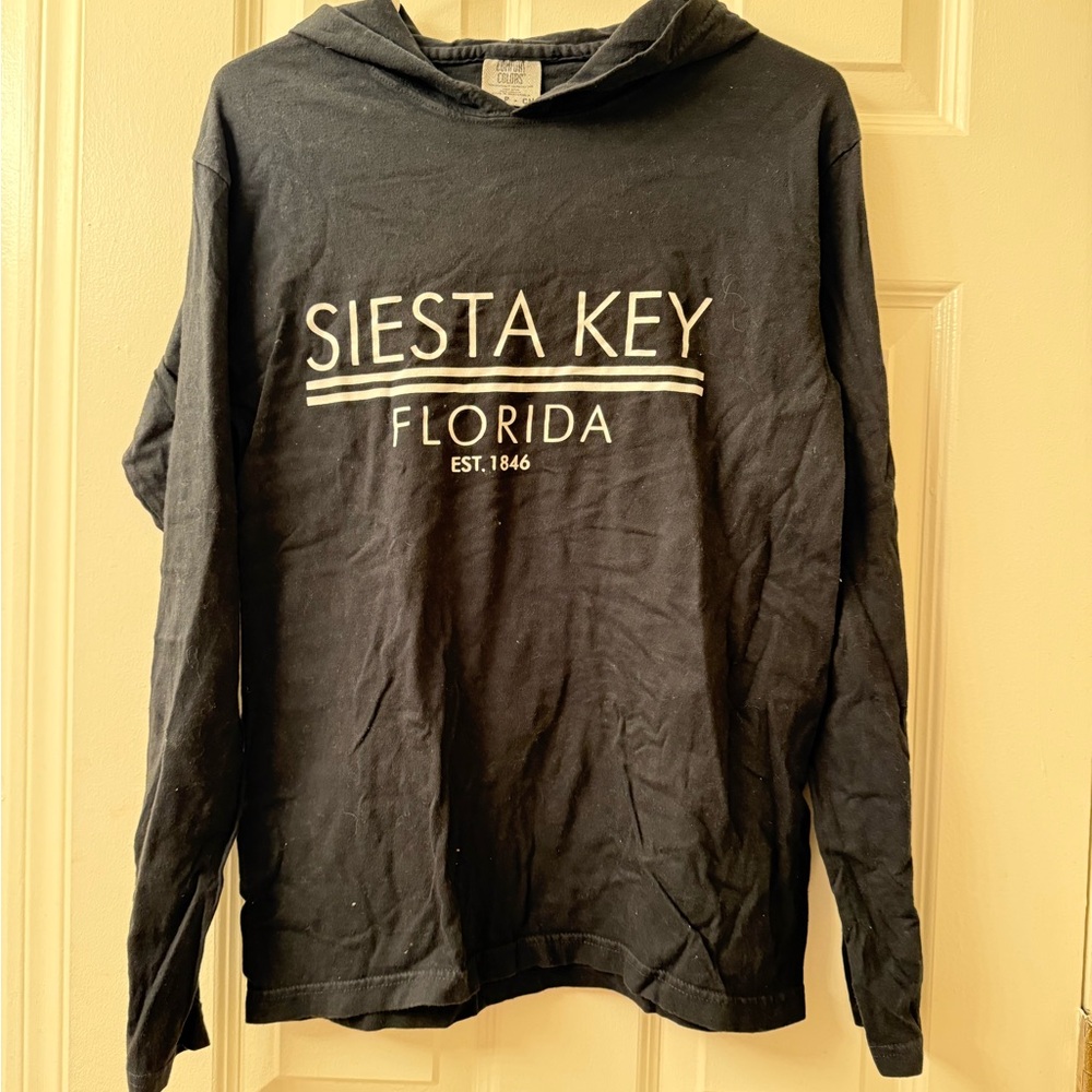 Black Siesta Key Florida Hoodie